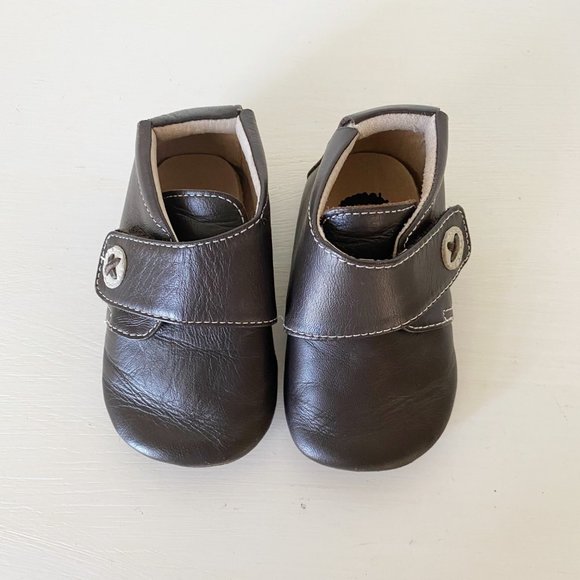 Livie & Luca Infant Boys Benny Brown Leather Bootie, 6-12 Months - Picture 2 of 9